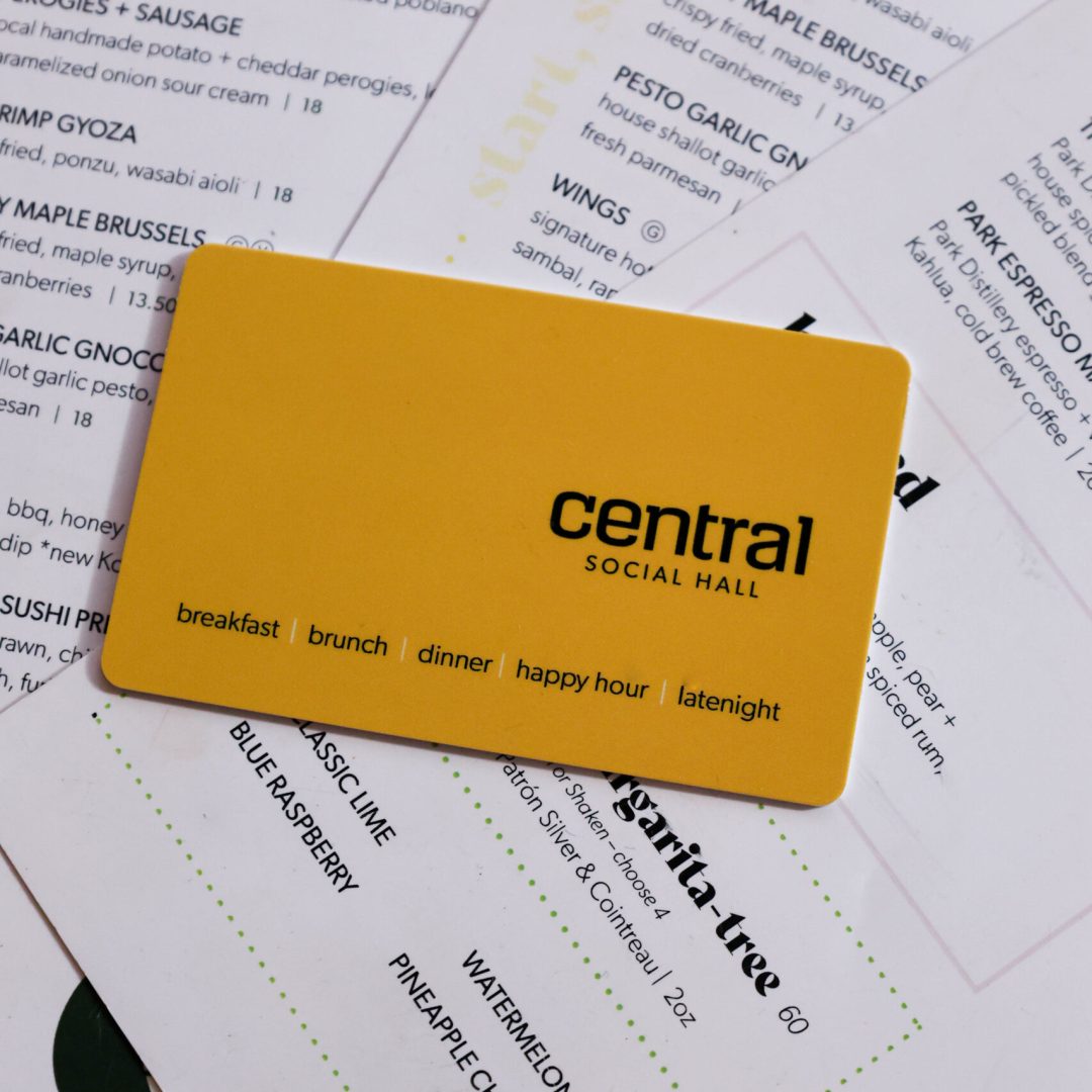 Central Social Hall Annual Giftcard Sale